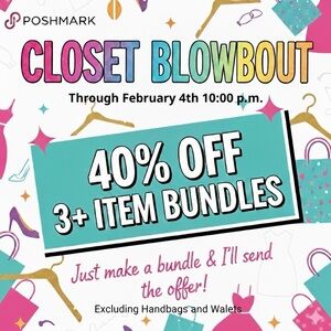 Colorful Closet Blowout Sign